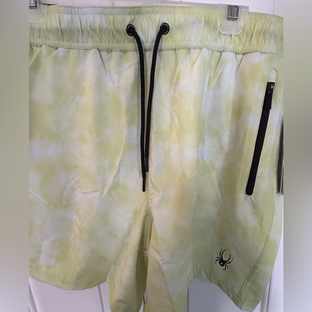Spyder Tie Dye Swim Trunks Swimwear Quick Dry UV Protection Breathable New Sz XL - Picture 2 of 12